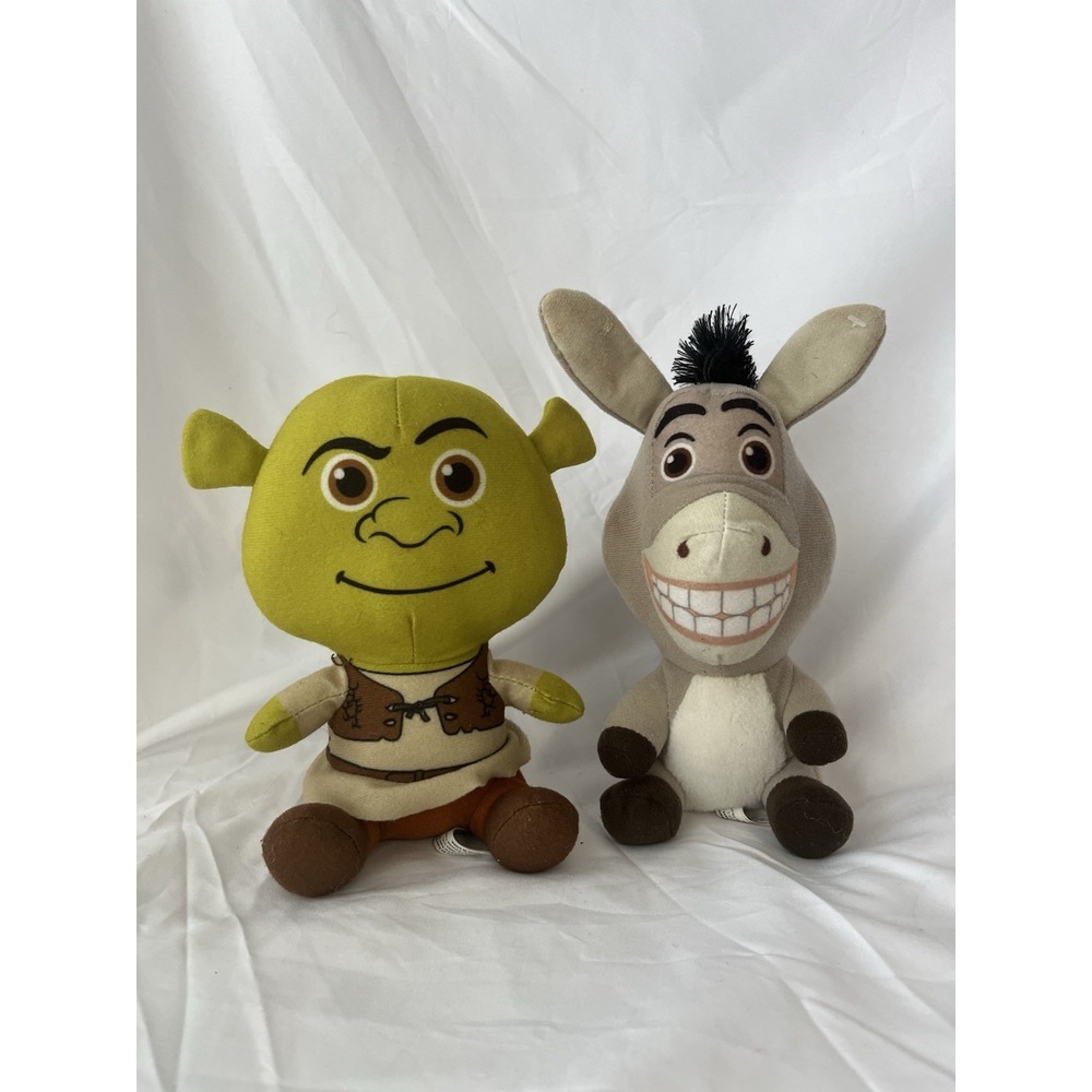 Shrek & Donkey 7" Plush DreamWorks‎ Toy Factory
